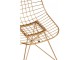 Zlatá kovová jídelní židle Charlotte gold - 44*52*84cm