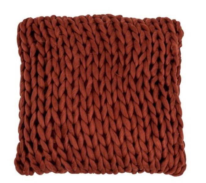 Pletený vínový polštář Tricot - 40*40 cm