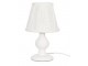 Bílá stolní lampa s textilním stínidlem Voile - Ø 15*25,5 cm J-Line by Jolipa
