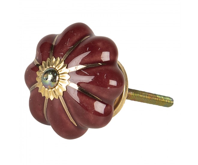 Vintage keramická úchytka ve tvaru květiny Alphonsine – Ø 4*4 cm