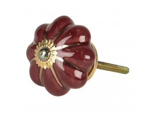 Vintage keramická úchytka ve tvaru květiny Alphonsine – Ø 4*4 cm
