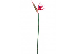 Dekorační květina růžová Strelitzia - 107cm