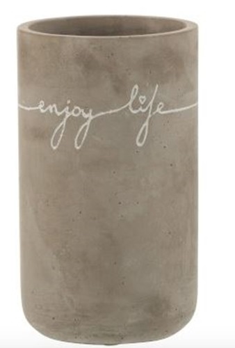 Betonová váza Enjoy Life – Ø 11*19 cm