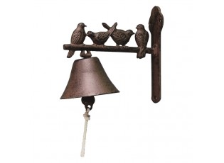 Litinový zvonek s ptáčky - 22*11*19 cm