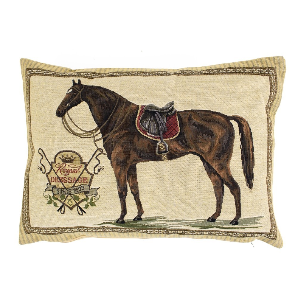 Gobelínový polštář Kůň Royal Dressage - 45*15*31cm