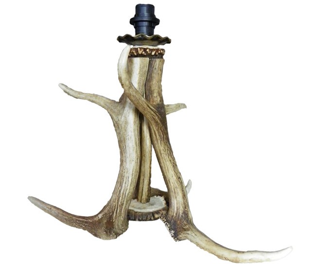 Lampa stolní z jeleního paroží Elaphus - 32*32*1cm