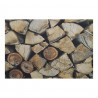 Rohožka před dveře s motivem dřevěných polen - 75*50*1cm