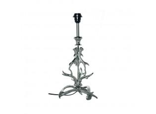 Stříbrná stolní lampa s imitací parohů - 23*23*60cm