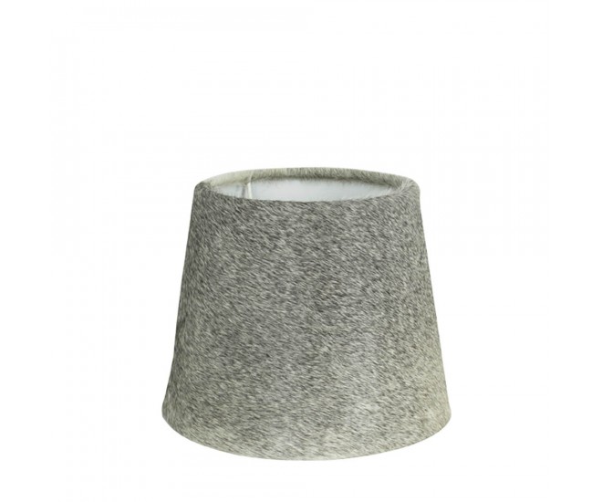 Stínidlo lampy z kravské kůže šedá - Ø20*17cm Mars & More 