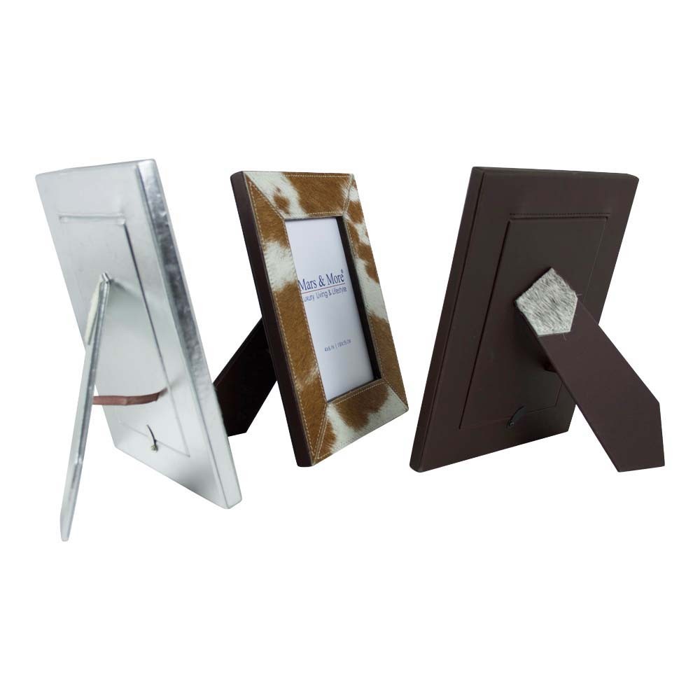 Fotorámeček lemovaný hovězí kůží - 22 * 17 cm (15x10 cm) 
