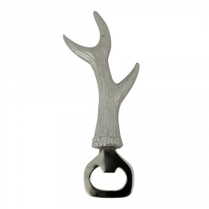 Otvírák na láhve se stříbrným parohem - 17*1*7cm