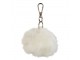 Klíčenka pom pom bílá - 7*9*13,5cm