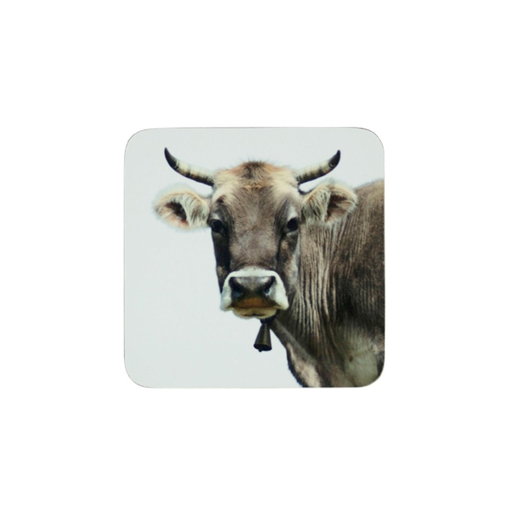 6ks korkové podtácky s motivem švýcarské krávy - 10*10*0,4cm Mars & More