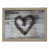 Podnos na nohy se srdcem z proutí - 43*33*7cm