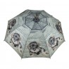 Deštník s jezevčíkem - Ø 105*88cm Barva: bílá/hnědá/šedáMateriál: eukalyptový rám ze dřeva / tkaniny z polyesteru / oceliHmotnost: 0,3 kg
