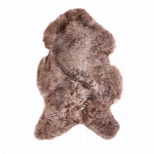 Taupe střižená kůže z Islandské ovce Iceland taupe - 100*70*5cm