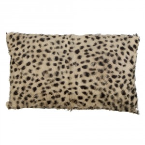 Obdélníkový polštář Leopard z kozí kůže - 50*30*10cm