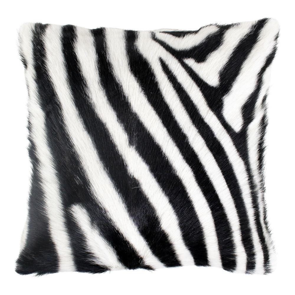 Kožený polštář dekor zebra - 40*40*10cm Mars & More