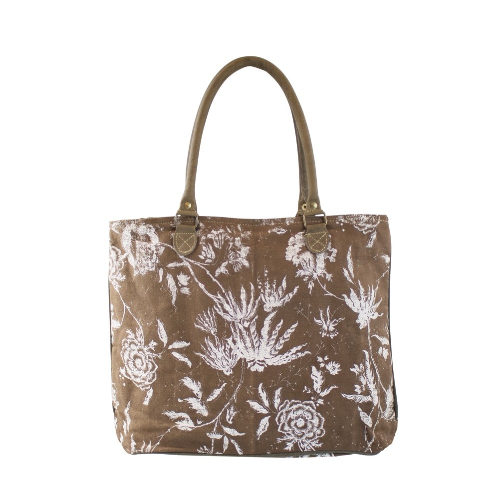 Hnědá vintage kabelka přes rameno - 44*34cm