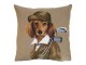 Gobelínový polštář Pes golfista - 45*45*15 cm