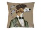 Gobelínový polštář Greyhound golfista - 45*45*15 cm