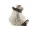 Plyšová hračka sedící ovečka se šálou 20cm - 20*20*20cm