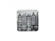 6ks pevné korkové podtácky s motivem Amsterdam - 10*10*0,4cm