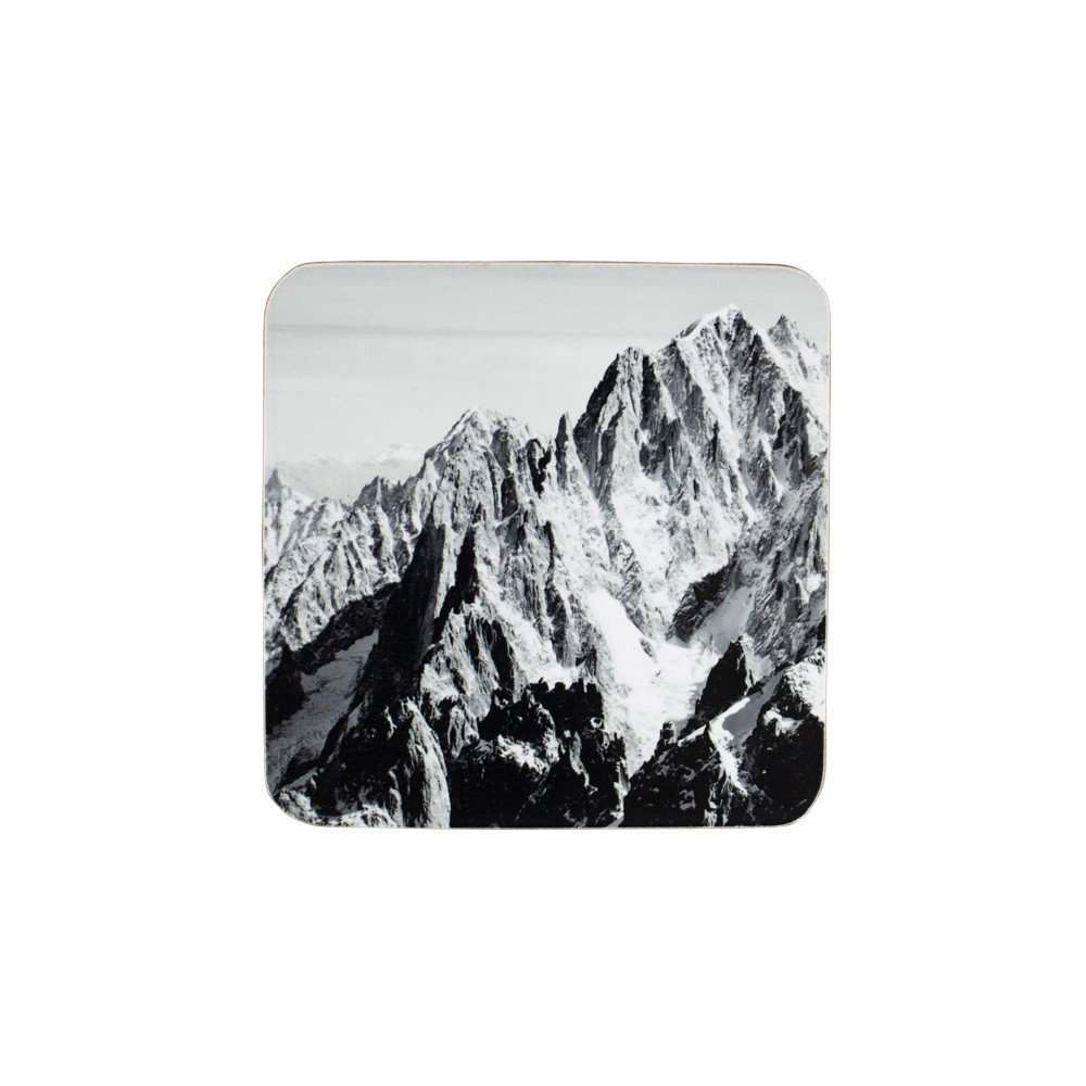 Pevné korkové podtácky Mont Blanc set 6ks - 10*10*0,4cm Mars & More