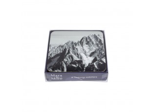 Pevné korkové podtácky Mont Blanc (set 6ks) - 10*10*0,4cm