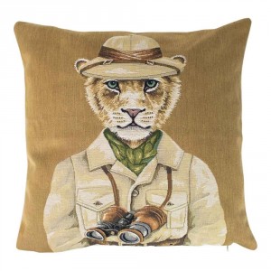 Gobelínový polštář safari Lev - 45*15*45cm