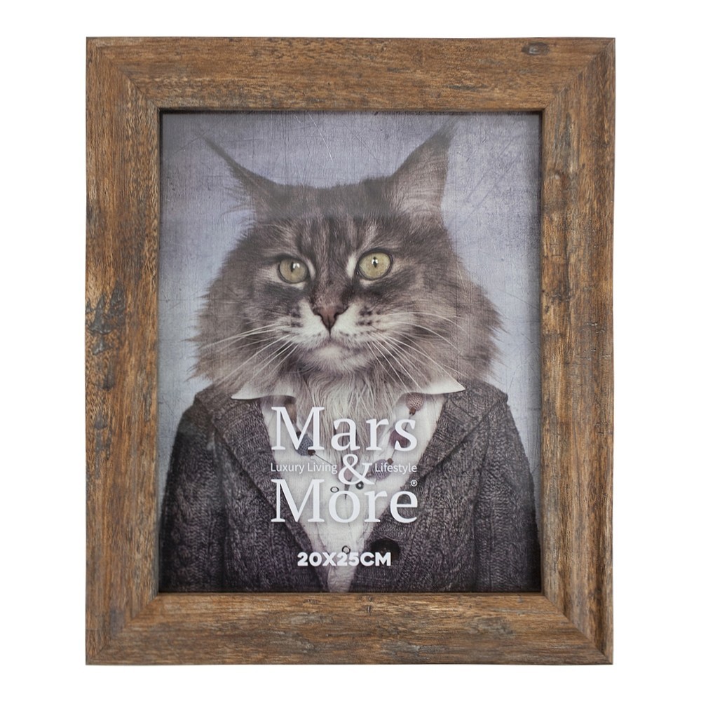 Hnědý fotorámeček v designu dřeva Nature XL - 26*2*31/ 20*25 cm RNFLHN20