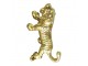 Nástěnný kovový zlatý háček Tygr - 11.5*5.5*5cm