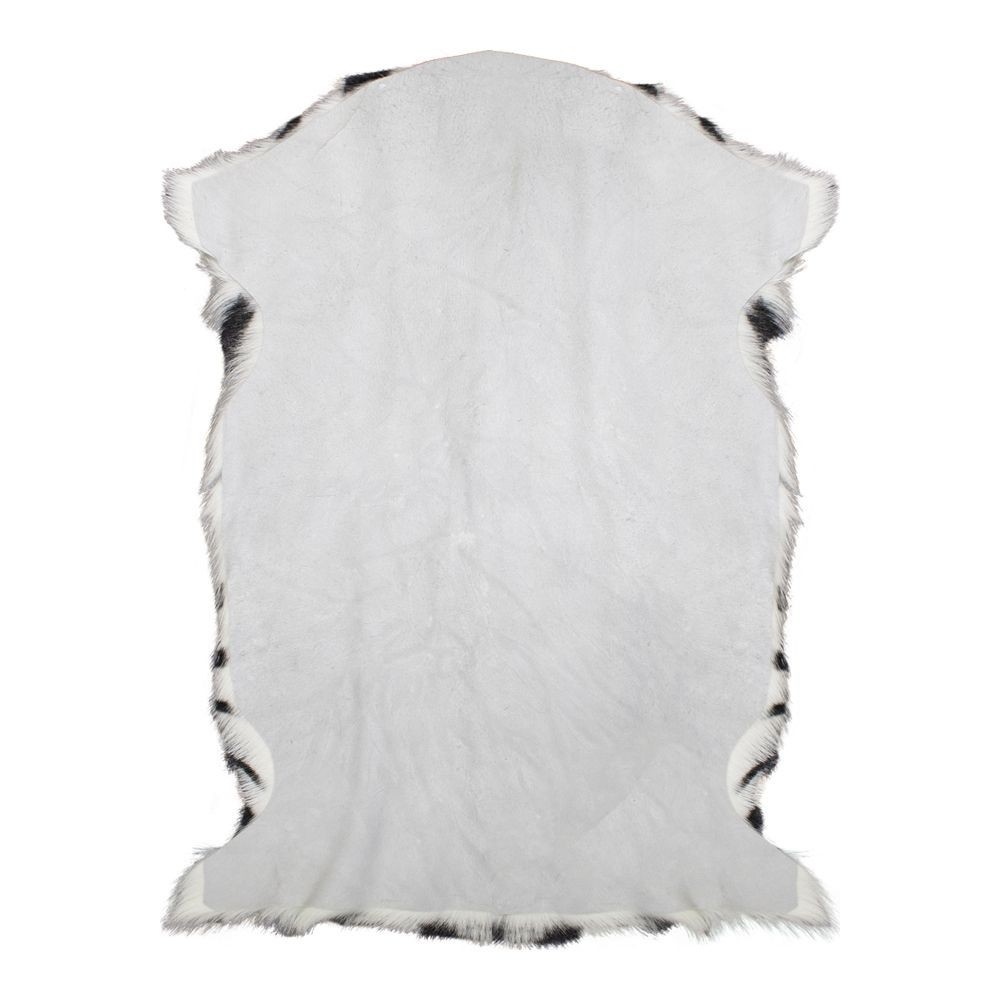 Bílo černá dekorativní kožešina Zebra z kozí kůže - 60*90*2cm