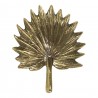 Zlatá kovová úchytka v tvaru listu - 6,5*5,5*4,5cm Barva: zlatá s patinou a odřeninamiMateriál: kovHmotnost: 0,07 kg