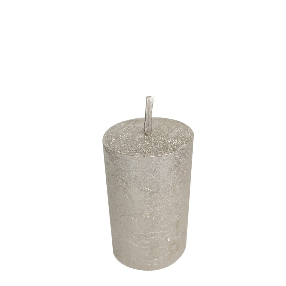 Metalická svíčka Champagne - Ø 5*8cm Mars & More