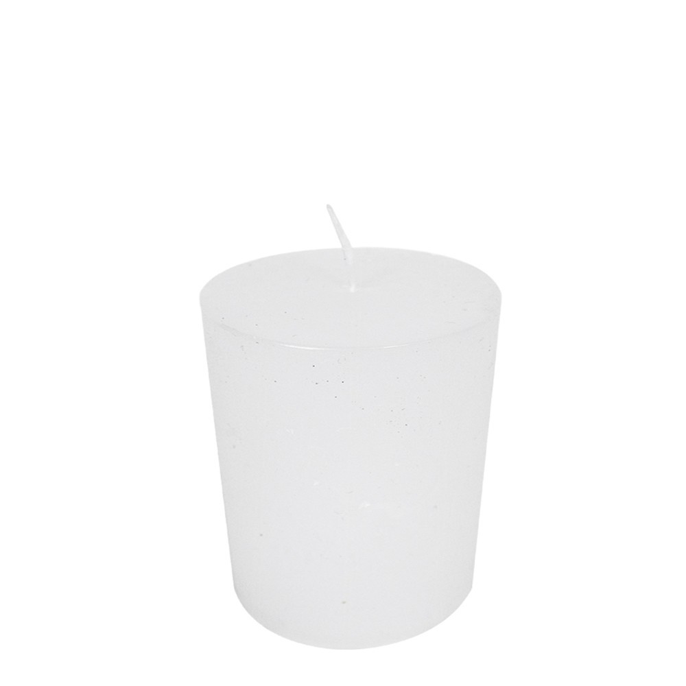 Levně Bílá nevonná svíčka válec - Ø 7*10cm BRKW710