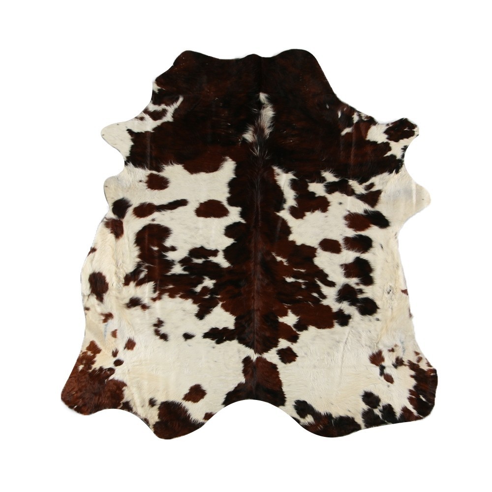 3 barevný koberec hovězí kůže Bos Taurus bílá, černá, hnědá - 180*250*0,3cm