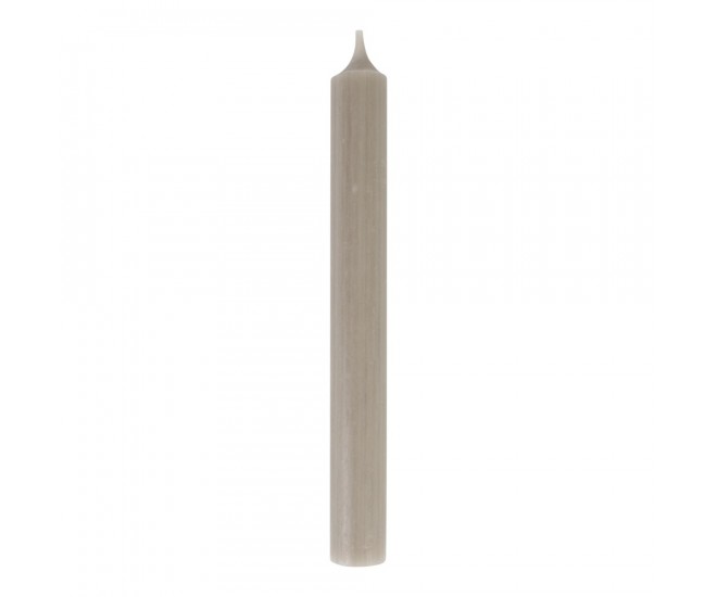 Taupe úzká vysoká svíčka - Ø 2,1*19,5cm