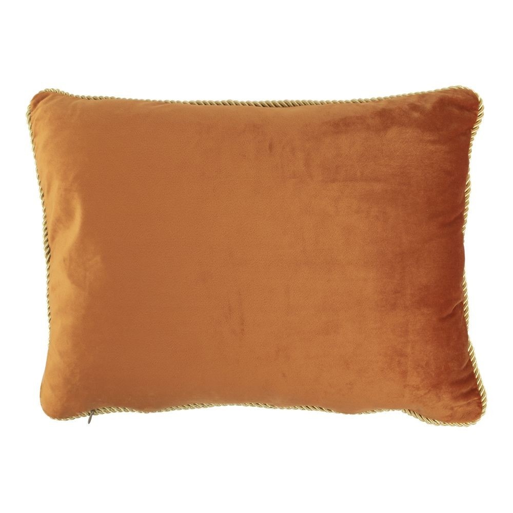 Sametový zlatě oranžový polštář Golly - 35*45*10cm