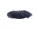 Polštář modrá ovčí kůže kudrnatý dlouhý chlup Navy Curly - 40*40*10cm