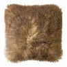 Velký polštář ovčí vlna hnědá - 50*50*10cm
