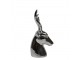 Pokladnička stříbrná hlava jelena M - 16*13*24cm