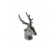 Pokladnička stříbrná hlava jelena S - 11*9*17cm
