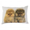 Plátěný polštář se štěňátky - 50*35*10cm