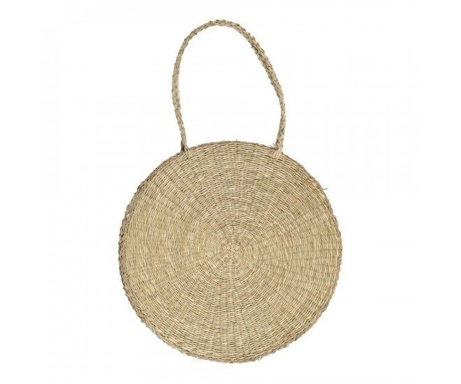 Kulatá kabelka z mořské trávy OTelia - Ø 40*4cm