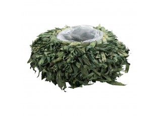 Zelený obal Pop na květináč z listů 11 cm - 25*25*11cm