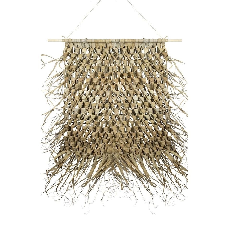 Tapisérie pletený obdélník palmového listí na hůlce - 3*65*80cm