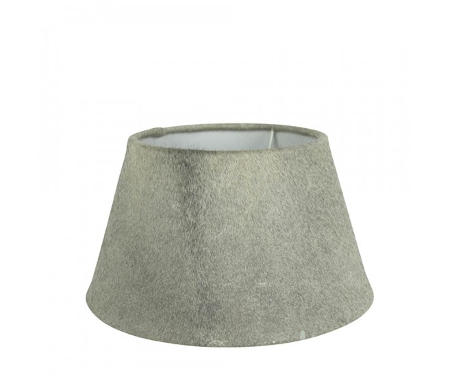 Stínidlo lampy z kravské kůže šedá - Ø 30*18,5cm Mars & More 