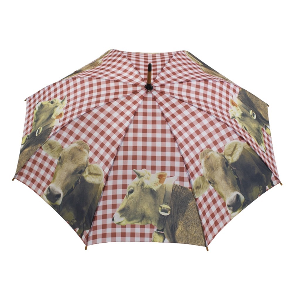 Deštník s potiskem alpské krávy se zvonem - 105*105*88cm BBPAK