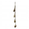 4ks zlaté antik závěsné kravské kovové zvonky na laně - 85*5*9cmBarva: zlatá antikMateriál: kov, lanoHmotnost: 0,3 kg